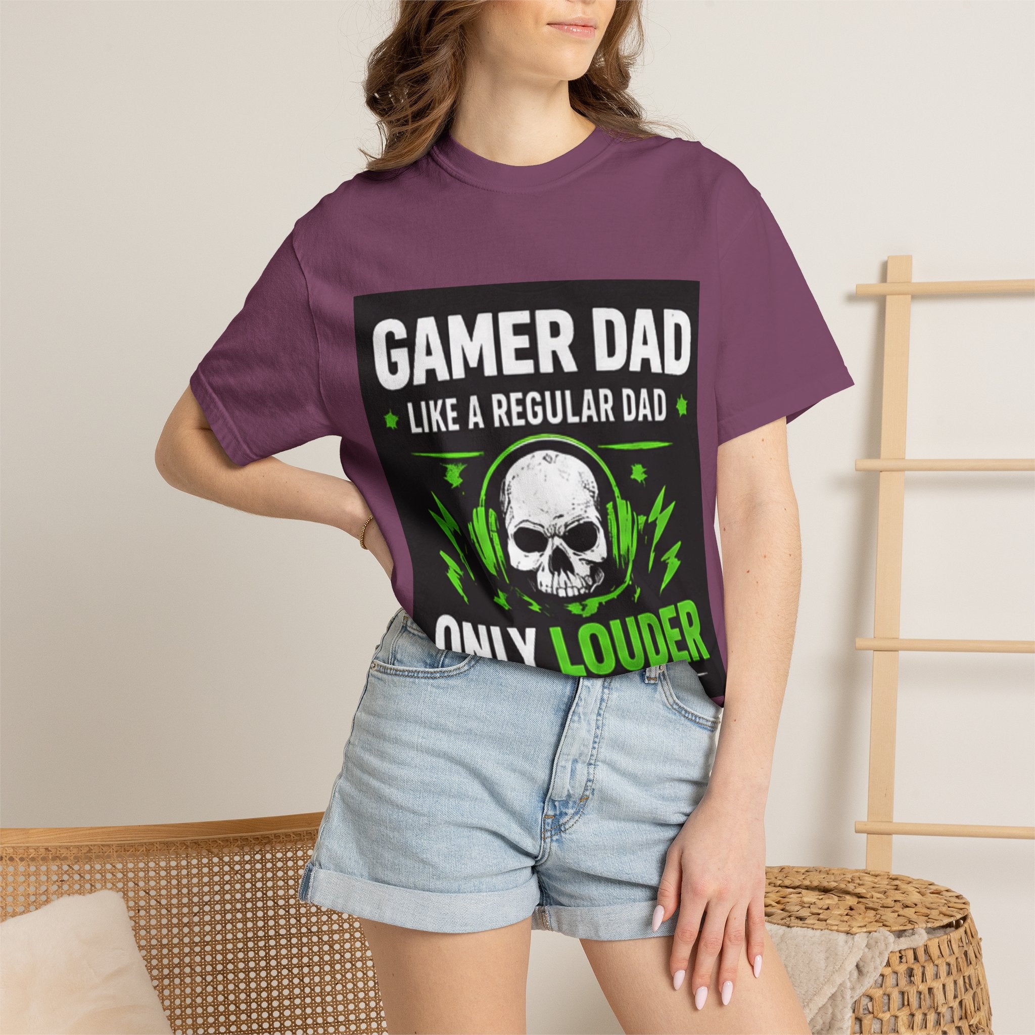 Gamer Dad T-Shirt — “Gamer Dad Like a Regular Dad Only Louder” Graphic Tee