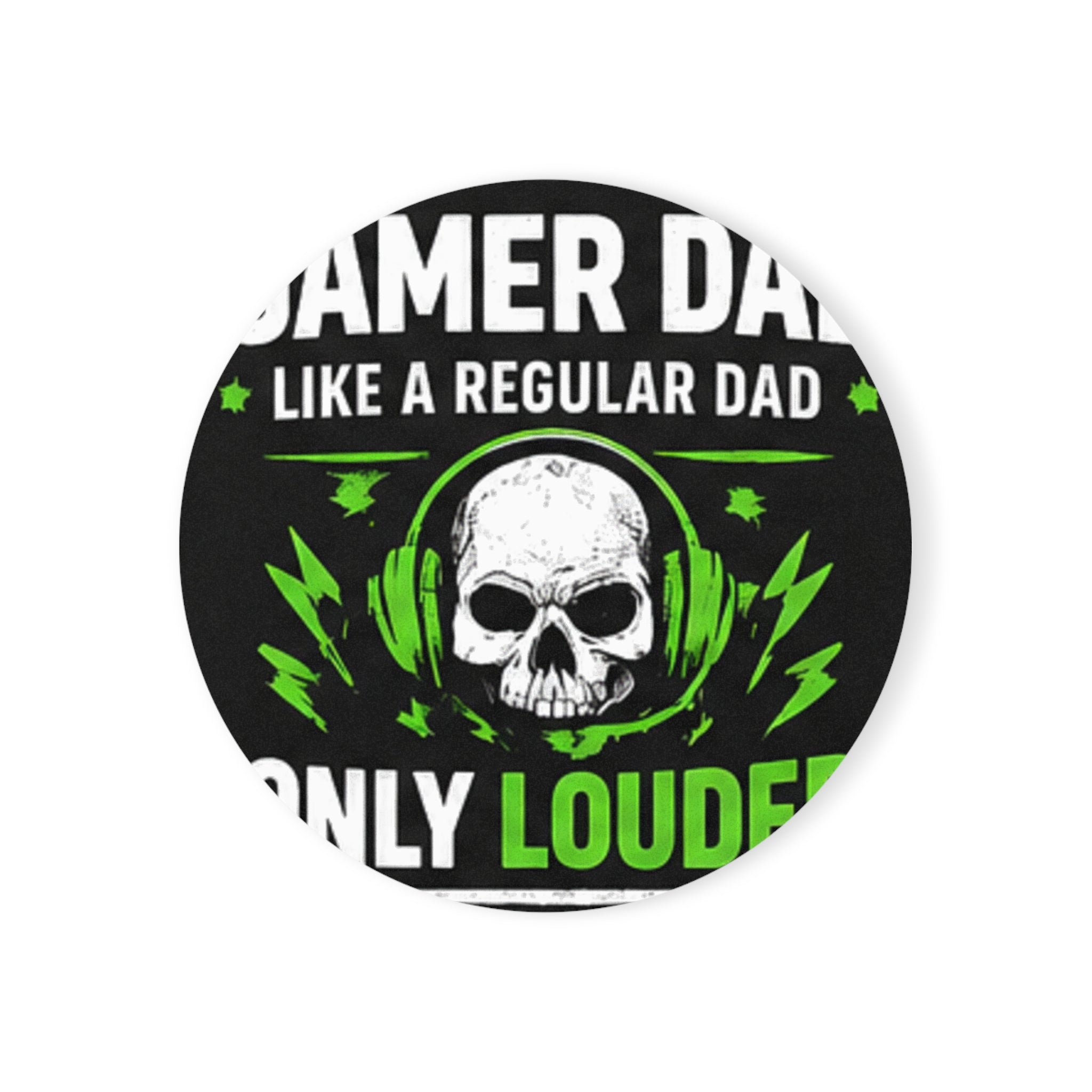 Gamer Dad Cork-Back Coaster