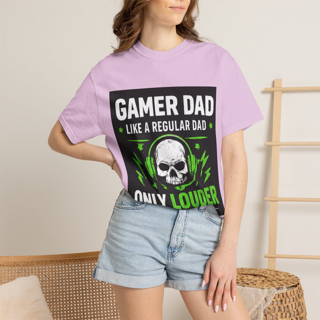 Gamer Dad T-Shirt — “Gamer Dad Like a Regular Dad Only Louder” Graphic Tee