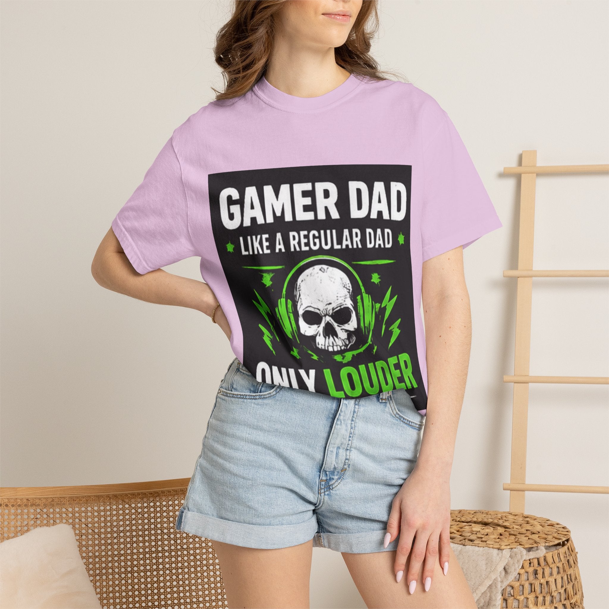 Gamer Dad T-Shirt — “Gamer Dad Like a Regular Dad Only Louder” Graphic Tee