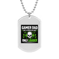 Gamer Dad Dog Tag Keychain — GD Insignia
