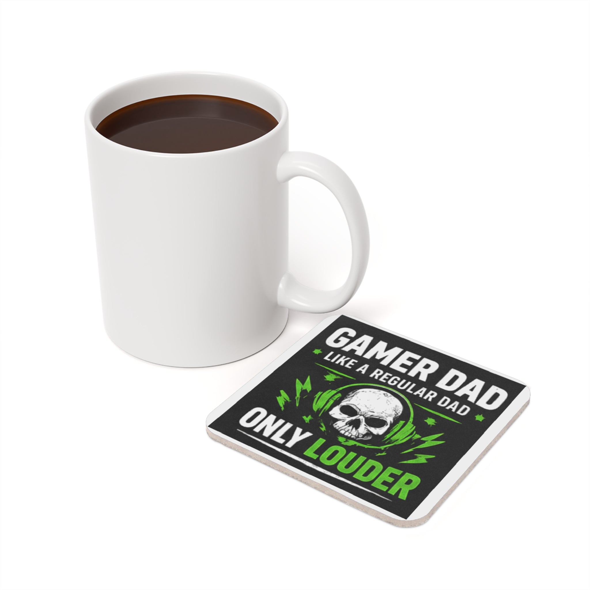 Gamer Dad Cork-Back Coaster