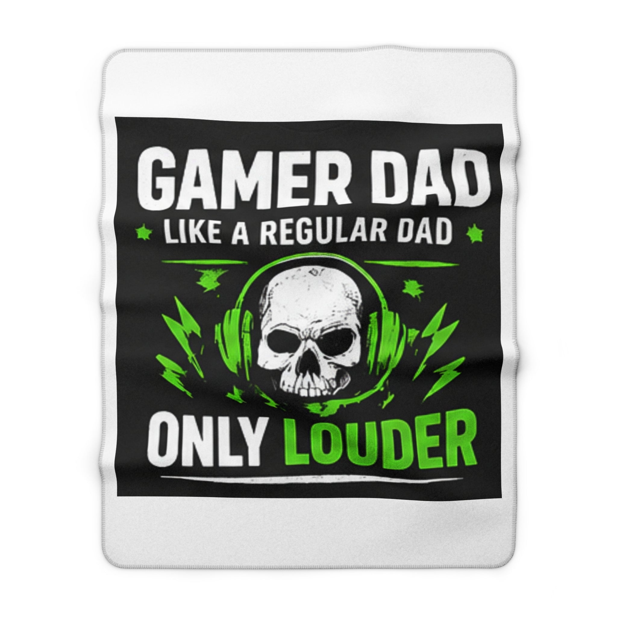 Gamer Dad Sherpa Throw Blanket