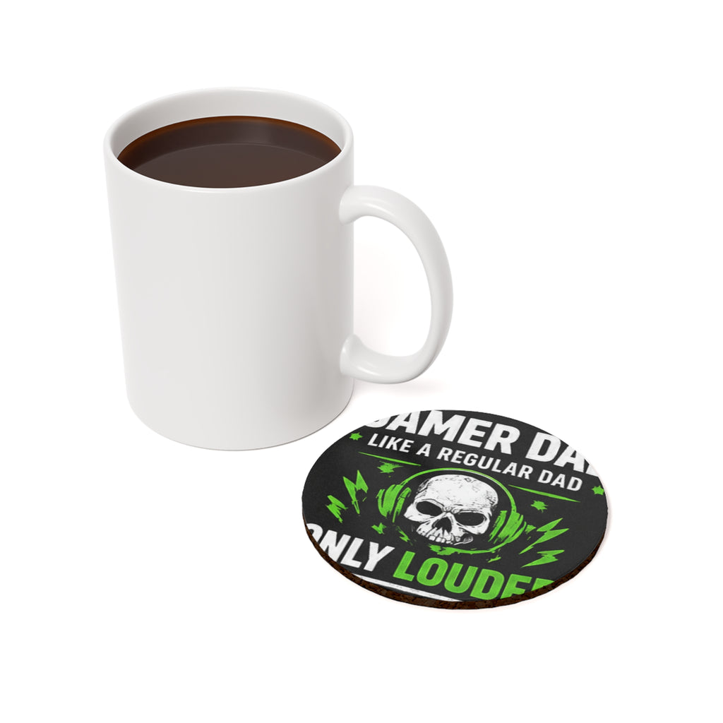 Gamer Dad Cork-Back Coaster