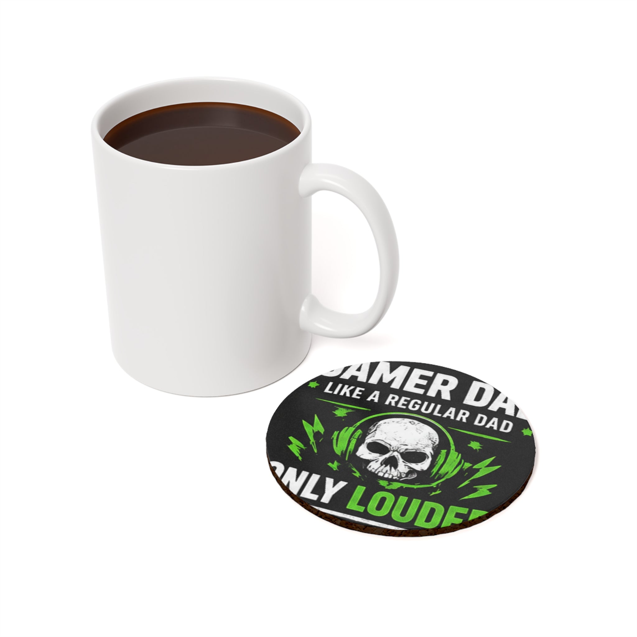 Gamer Dad Cork-Back Coaster
