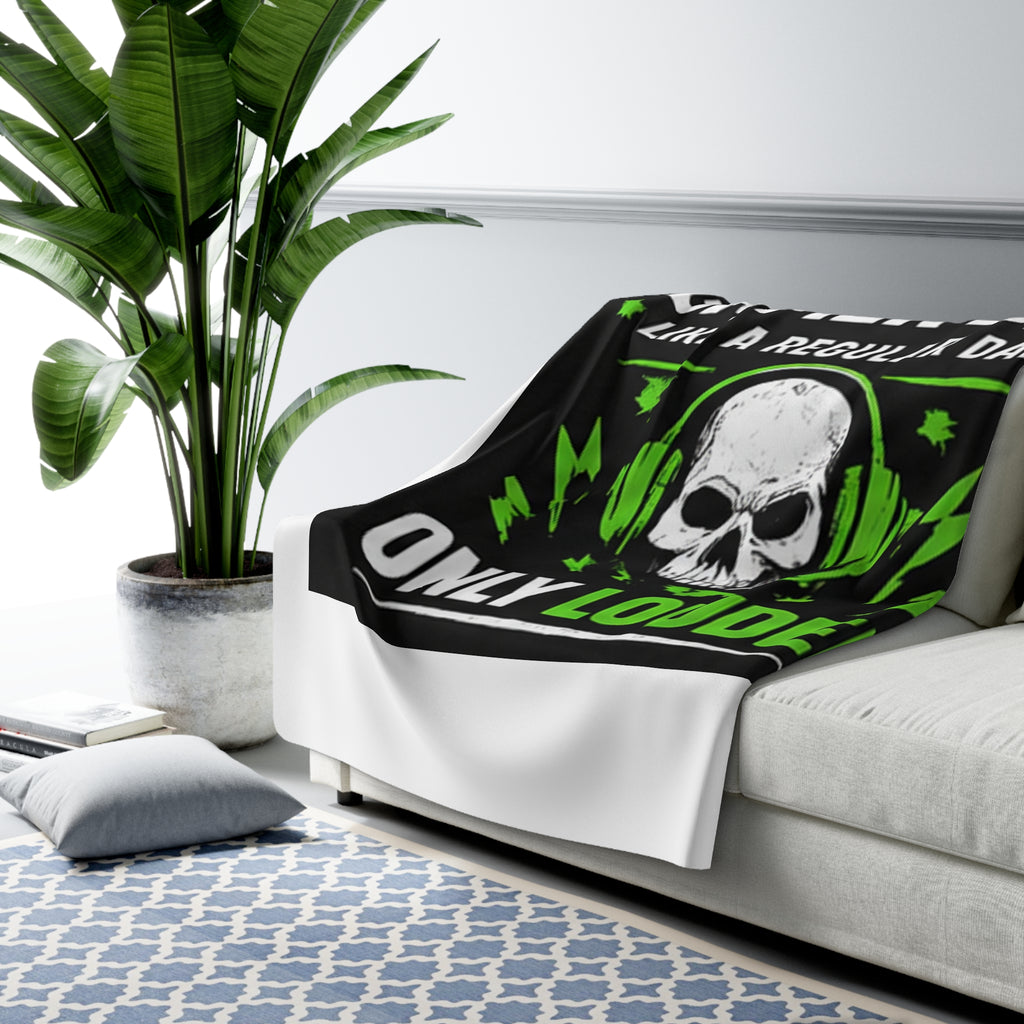 Gamer Dad Sherpa Throw Blanket