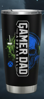Gamer Dad Apparel Tumbler – 20oz Gamer Dad Collection