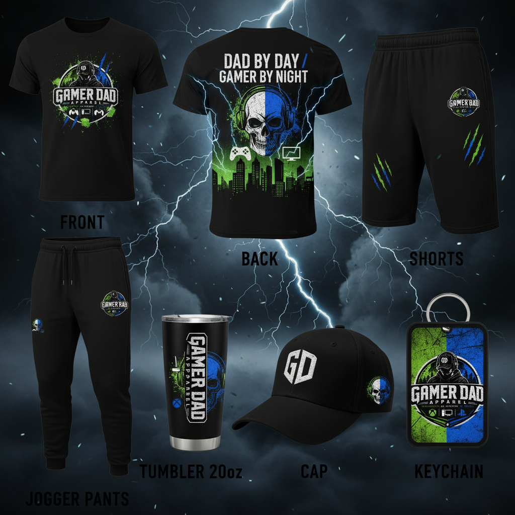 Epic Gamer Dad Apparel Collection