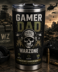 Gamer Dad Warzone Tumbler – Dad Duty Deployed